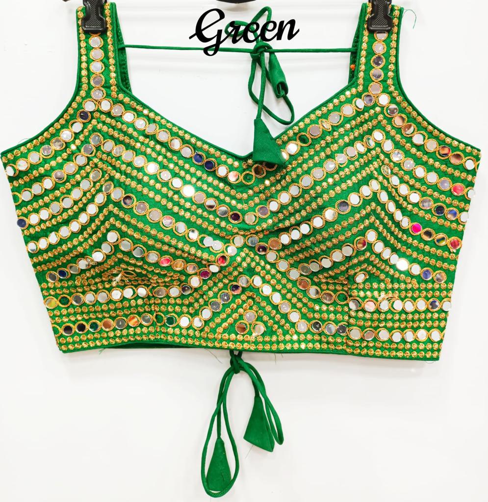 Real V Mirror By Ruhi Real Mirror Work Blouse Catalog